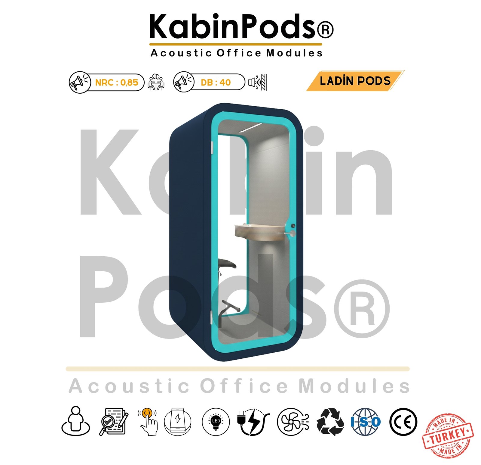 Akustik Telefon Kabini Detay - 26. Görsel - Ses Yalıtım Teknolojisi